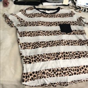 Cheetah print PINK tee